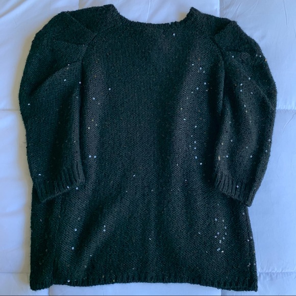 Kookai black sequined sweater shrug - Picture 5 of 8